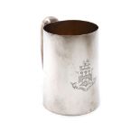 A Victorian West Country silver mug, by J and J Williams, Exeter 1874, tapering circular form,