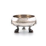 An Edwardian Scottish silver bowl, by Hamilton and Inches, Edinburgh 1906, circular form, spot-