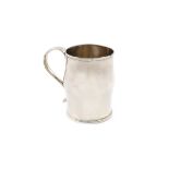 A George III provincial silver mug, by Richard Richardson III, Chester 1774, baluster form, scroll