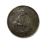 Centenary of the Augsburg Confession, silver medal, 1630, by Sebastian Dadler, half-length figure of