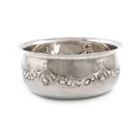 By The Guild of Handicraft Limited, an Arts and Crafts silver bowl, London 1907, circular form,