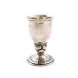 By Omar Ramsden and Alwyn Carr, an Arts and Crafts silver goblet, London 1917, also engraved '