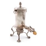 λA 19th century Austro-Hungarian small silver coffee urn, by Mayerhofer and Klinkosch, Vienna