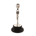 An Edwardian Art Nouveau silver figure of a lady, by H J Cooper & Co Ltd, Birmingham 1905,