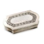 By Omar Ramsden, an Arts and Crafts silver snuff box, London 1932, also engraved 'OMAR RAMSDEN ME