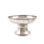 By Philip Frederick Alexander, an Arts and Crafts silver tazza, London 1913, circular form, spot-