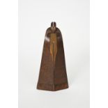 ‡ Ann Christopher RA (b.1947) Bronze no 4, 1975-76, patinated bronze on wooden base stamped AC 7/9