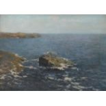 Julius Olsson RA (1864-1942) Coastal landscape Signed Oil on canvas 46 x 61.5cm Provenance: Property