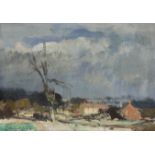‡ Edward Seago RWS (1910-1974) Jasper's Farm, Norfolk Signed Oil on canvas 26 x 35cm Provenance: