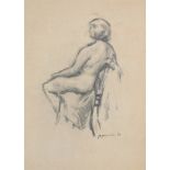 ‡ Patrick Procktor RA (1936-2003) Seated nude Signed and dated '61 Pencil 55 x 42.5cm
