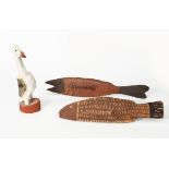 Concepta Kantilla (Australian act. 1980s) Tiwi Islands, Australia bird wood with white, black,