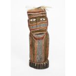 An Aboriginal figure of Bima Tiwi Islands, Australia ironwood with black, white, yellow and red