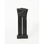 ‡ Ann Christopher RA (b. 1947) Through the Dark, 1985 Patinated bronze on slate base stamped AC