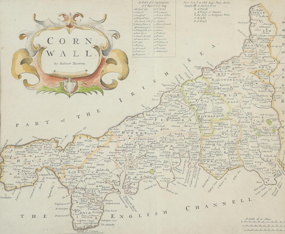 After Robert Morden Wiltshire; Dorsetshire; Somersetshire; Devonshire; Cornwall Five, each - Image 5 of 15