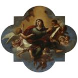 Attributed to Francesco Albani (Italian 1578-1660) Assumption of the Virgin Oil on copper,