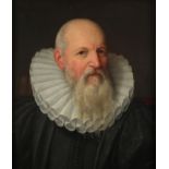 Dutch School 17th Century Portrait of a bearded gentleman, bust-length with a ruff Oil on canvas