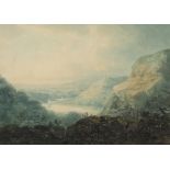 William Payne OWS (1760-1830) View of the Avon Gorge, Bristol Signed Watercolour 17.6 x 25.2cm; 7