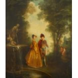 After Jean-Antoine Watteau La Cascade Oil on canvas 70.4 x 60.5cm; 27Ύ x 23Ύin Provenance: Alfred de