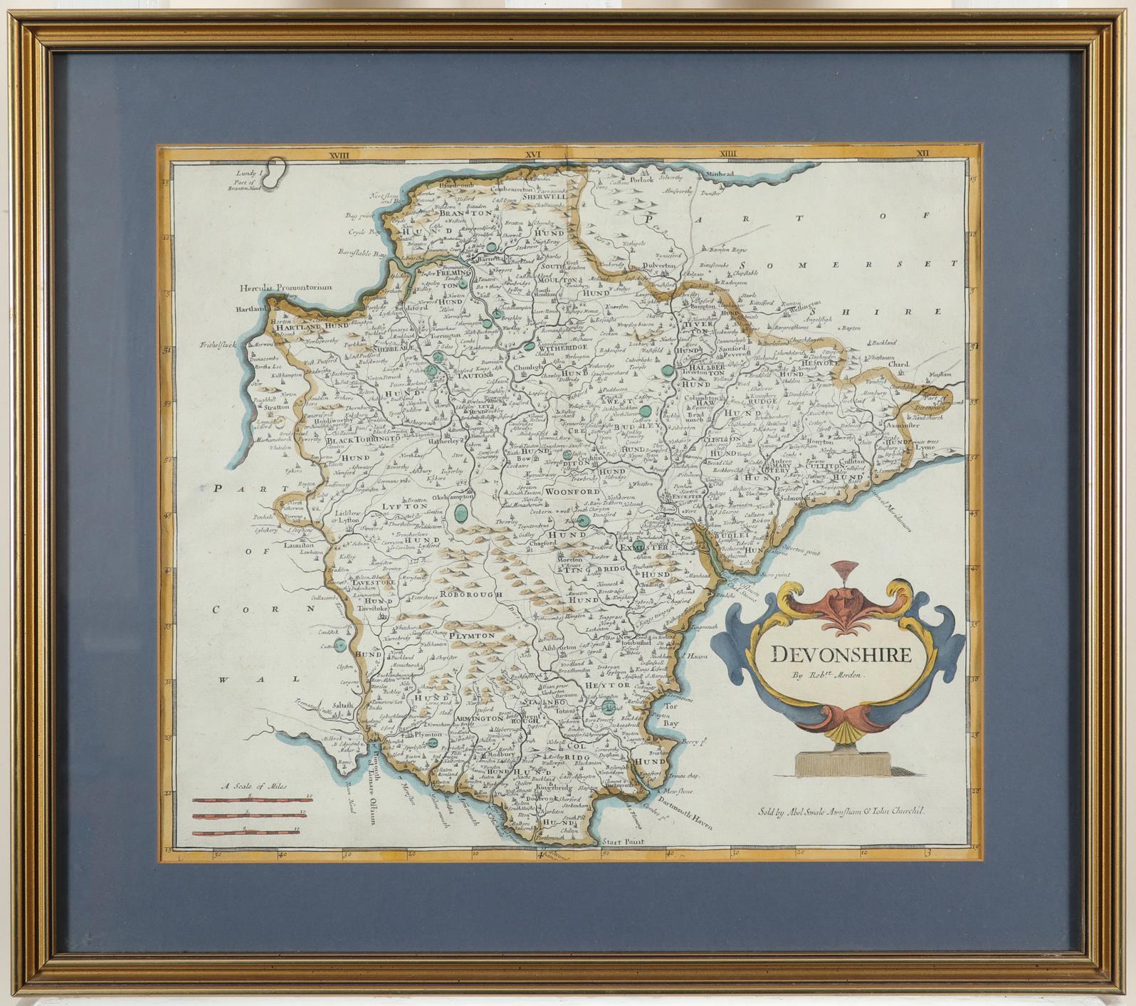 After Robert Morden Wiltshire; Dorsetshire; Somersetshire; Devonshire; Cornwall Five, each - Image 9 of 15