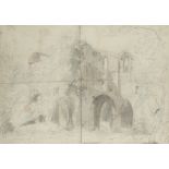 Circle of Paul Sandby Bayham Old Abbey Pencil and wash 38.4 x 54.4cm; 15 x 21½in