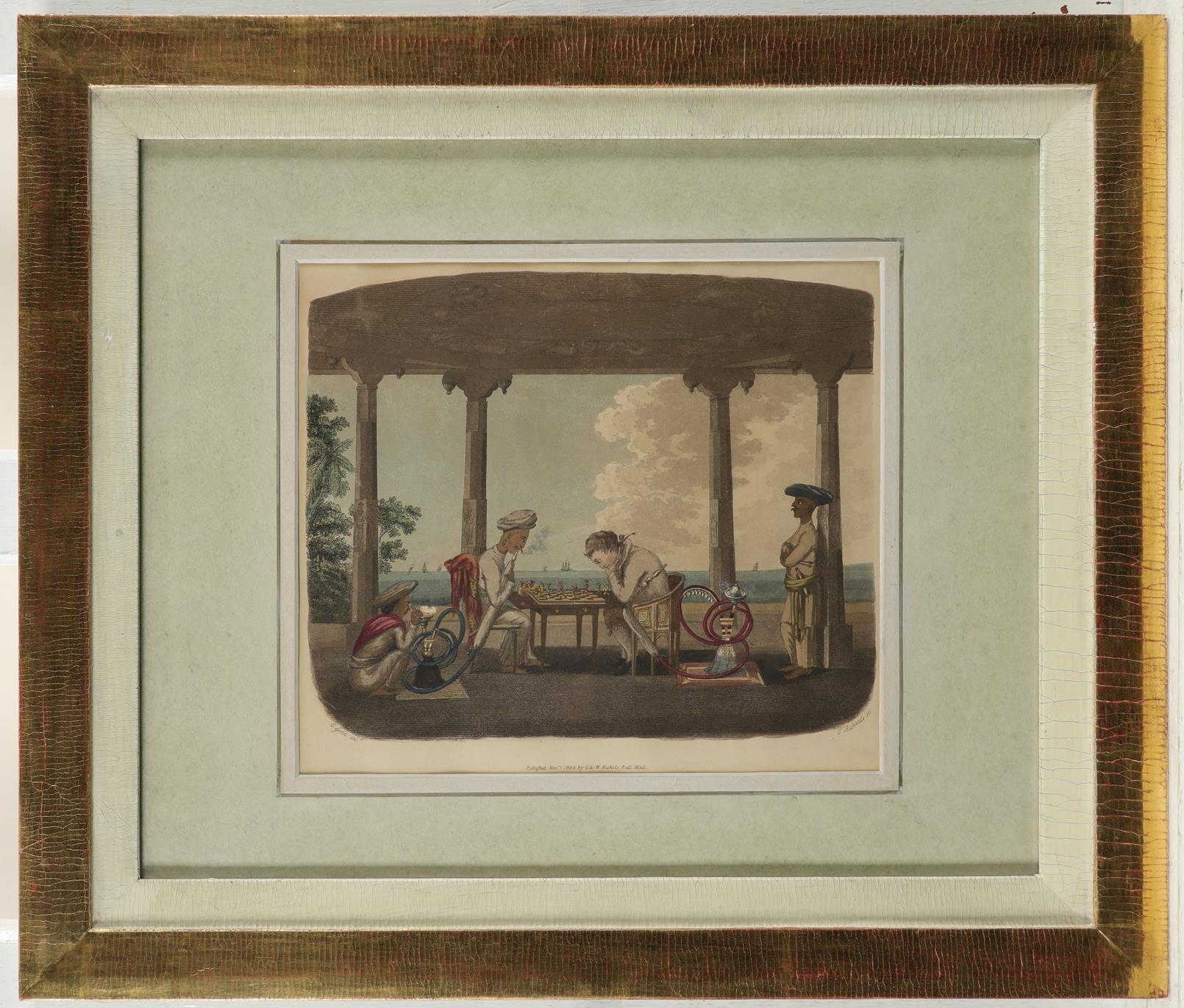 Charles Gold (d.1842) Hanuman; Tipoo's Palace; Natives pay homage to their ruler; Chess in India - Image 8 of 12