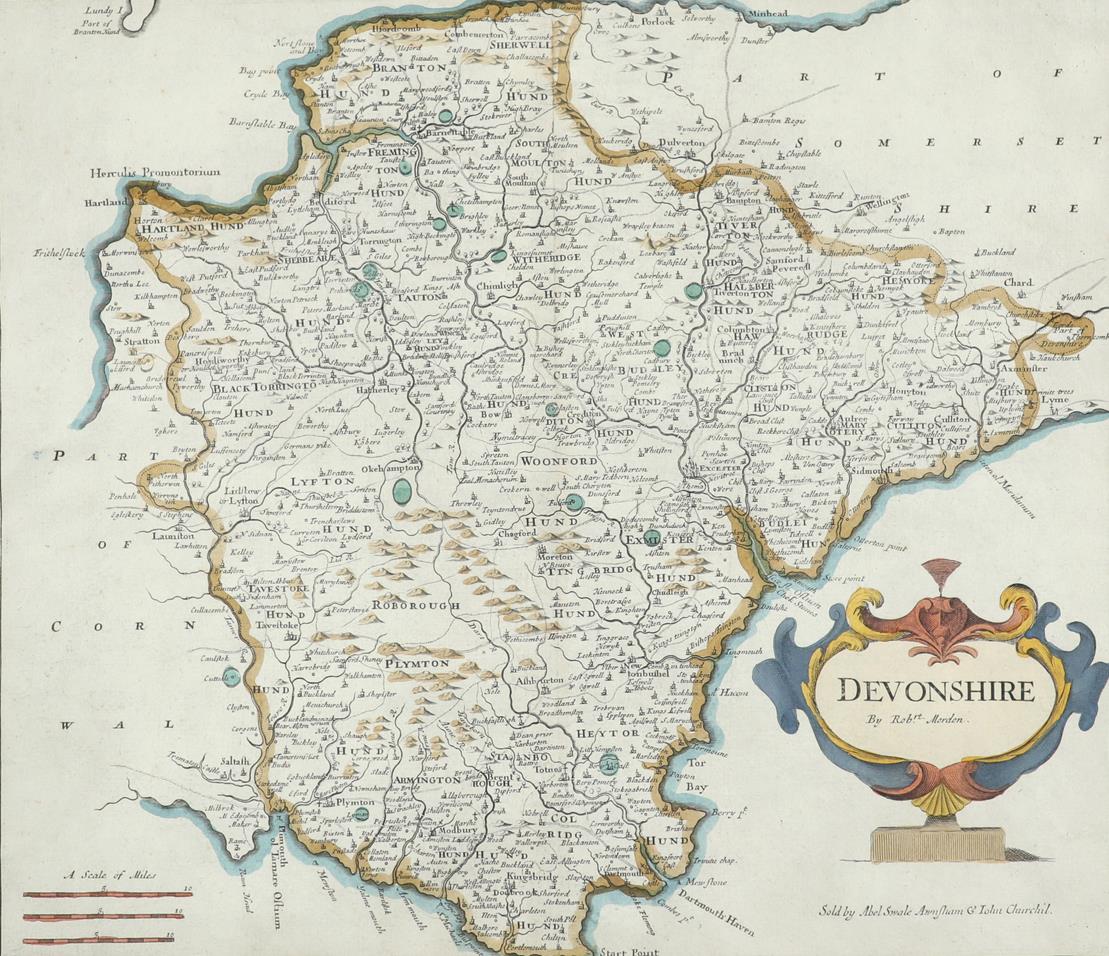 After Robert Morden Wiltshire; Dorsetshire; Somersetshire; Devonshire; Cornwall Five, each - Image 4 of 15