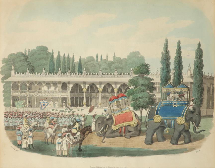 Charles Gold (d.1842) Hanuman; Tipoo's Palace; Natives pay homage to their ruler; Chess in India - Image 2 of 12