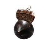 A Fiji yaqona cup with handle bilo vakatautauri Melanesia coconut and coir, 19th / 20th century,