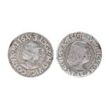 Dukes of Milan: Giovanni Galeazzo Sforza and Ludovico Sforza (1481-94), silver half-testone, bust of