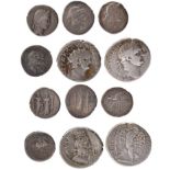 Roman coins, comprising; Vespasian, Tetradrachm, rev. eagle standing left on club, 14.53g, very