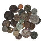 A quantity of base metal coins of the Ancient World, various types and grades, mainly in excavated