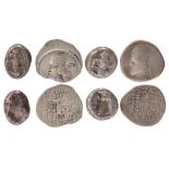 Ancient Greek coins, including; Lydia, Sardeis, time of Artaxerxes I to Darius III (c. 450-330