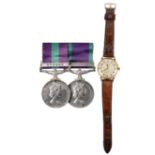 WA Two medals to Flight Lieutenant D. J. Woods, Royal Air Force: General Service 1918-62,