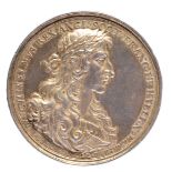 William and Mary: Act of Toleration 1689, a silver medal, 49.5 mm, armoured laureate bust right,