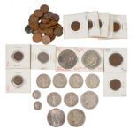A quantity of United States coins, including; Morgan Dollar, silver, 1891, (KM # 110), near very