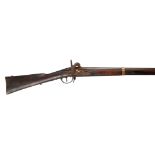 A Russian model 1844 percussion musket, barrel 41 in., converted from flintlock, birch full stock