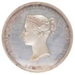 The Royal Academy of Arts 1837: a silver patron's award medal, by W. Wyon, bust of Victoria left,