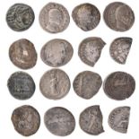 Roman coins, including; Julia Soaemias, Denarius, rev. Venus standing left (S 2170), good fine; L.