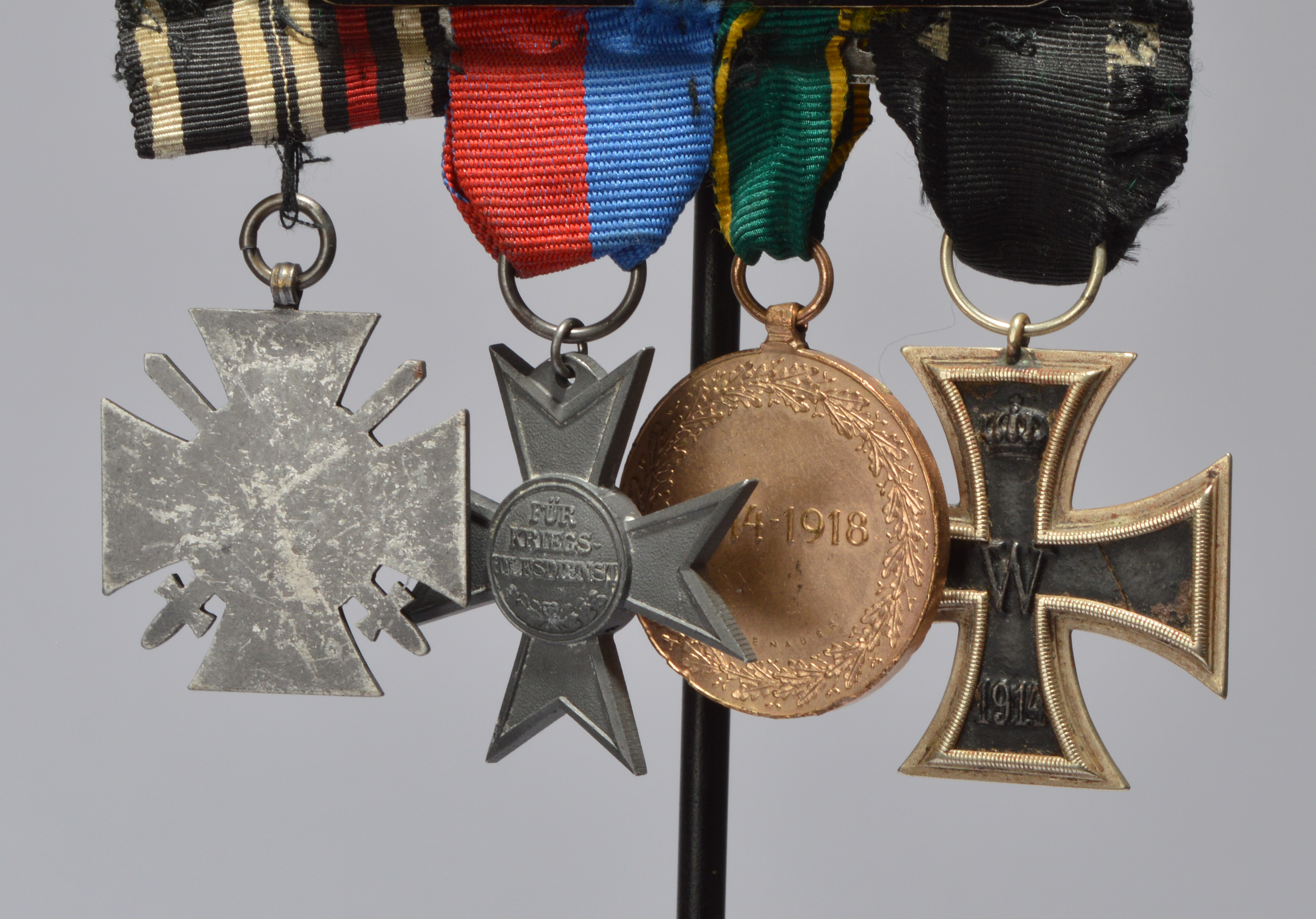 Central Powers: Great War medals mounted as two groups, the first comprising Iron Cross 2nd Class, - Image 2 of 2