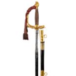 United States of America: a fine officer's dress sword with later attribution to members of the