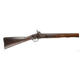 A Lovel's 1842 pattern Constabulary Carbine, barrel 26 in., full stocked with brass furniture,