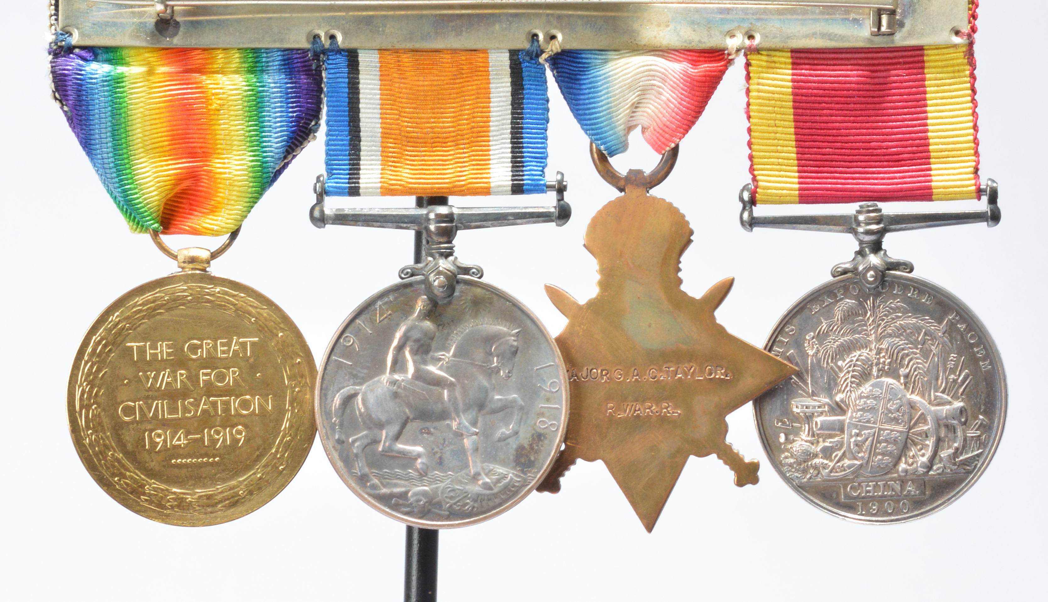 Four medals to Major George Arthur Campbell Taylor, Royal West Surrey Regiment, Indian Army and - Image 2 of 2