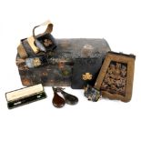 A collection of Victorian militaria, comprising: a Royal Artillery officers dress sabretache,