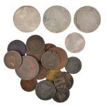 An assortment of numismatic items, including; Ragusa, silver, Tallero, 1771, (KM #17 a variant
