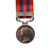 An India Medal 1849-95 to Midshipman H. J. Dowell, Indian Marine, clasp: Pegu (H. J. DOWELL.