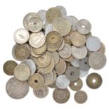 A collection of Chinese, Japanese and Korean coins, varying denominations, including: Mutsuhito,