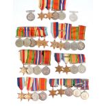 A large collection of Second World War campaign awards named to Commonwealth recipients, comprising: