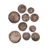 A small quantity of silver coins of the Ancient World, comprising: Southern Apulia, Taras, nomos,