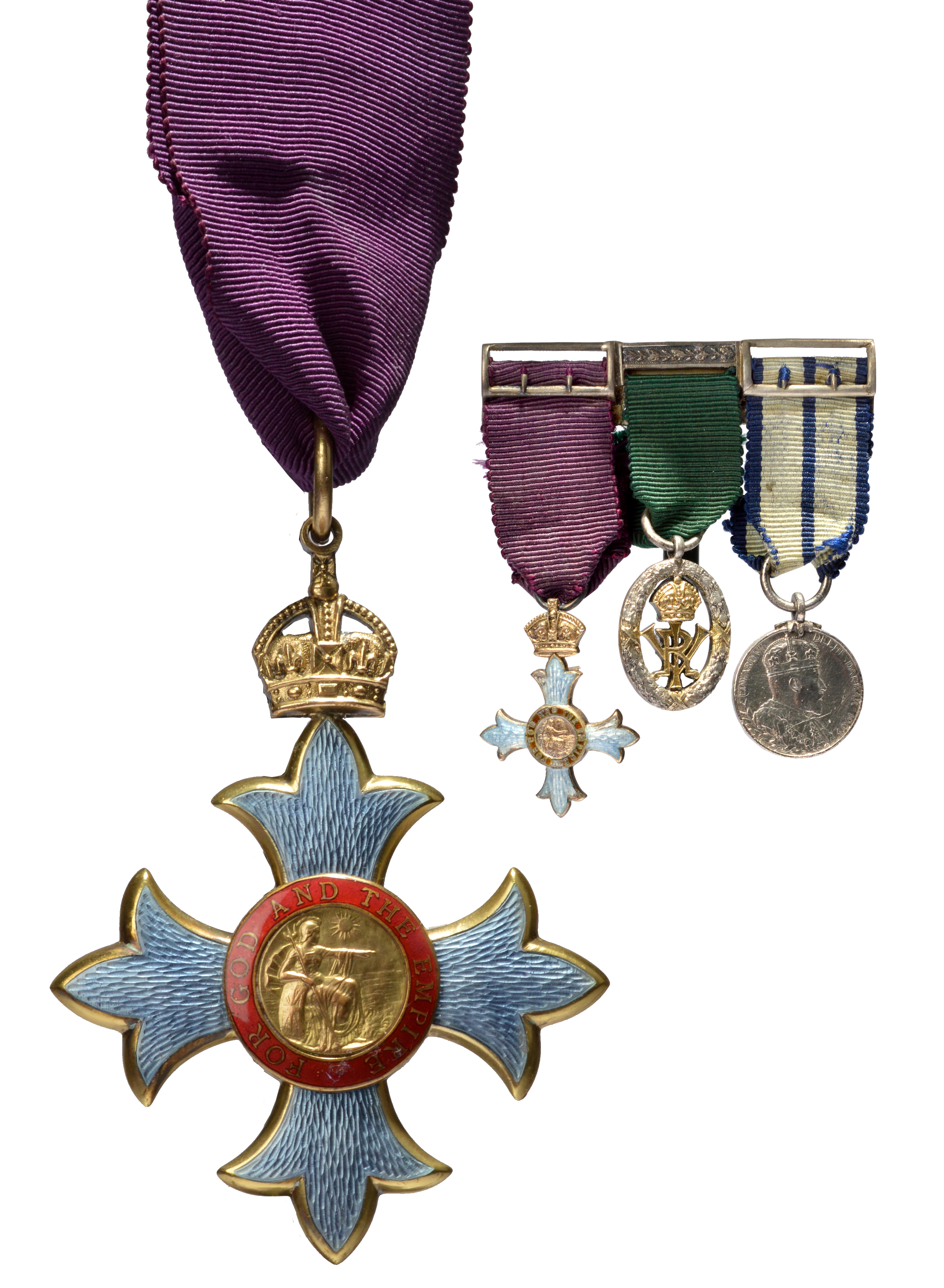 The Most Excellent Order of the British Empire (C.B.E.), the Commander's neck badge to John Samuel