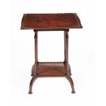 A Morris & Co mahogany side table possibly designed by W.A.S. Benson, square section top with raised